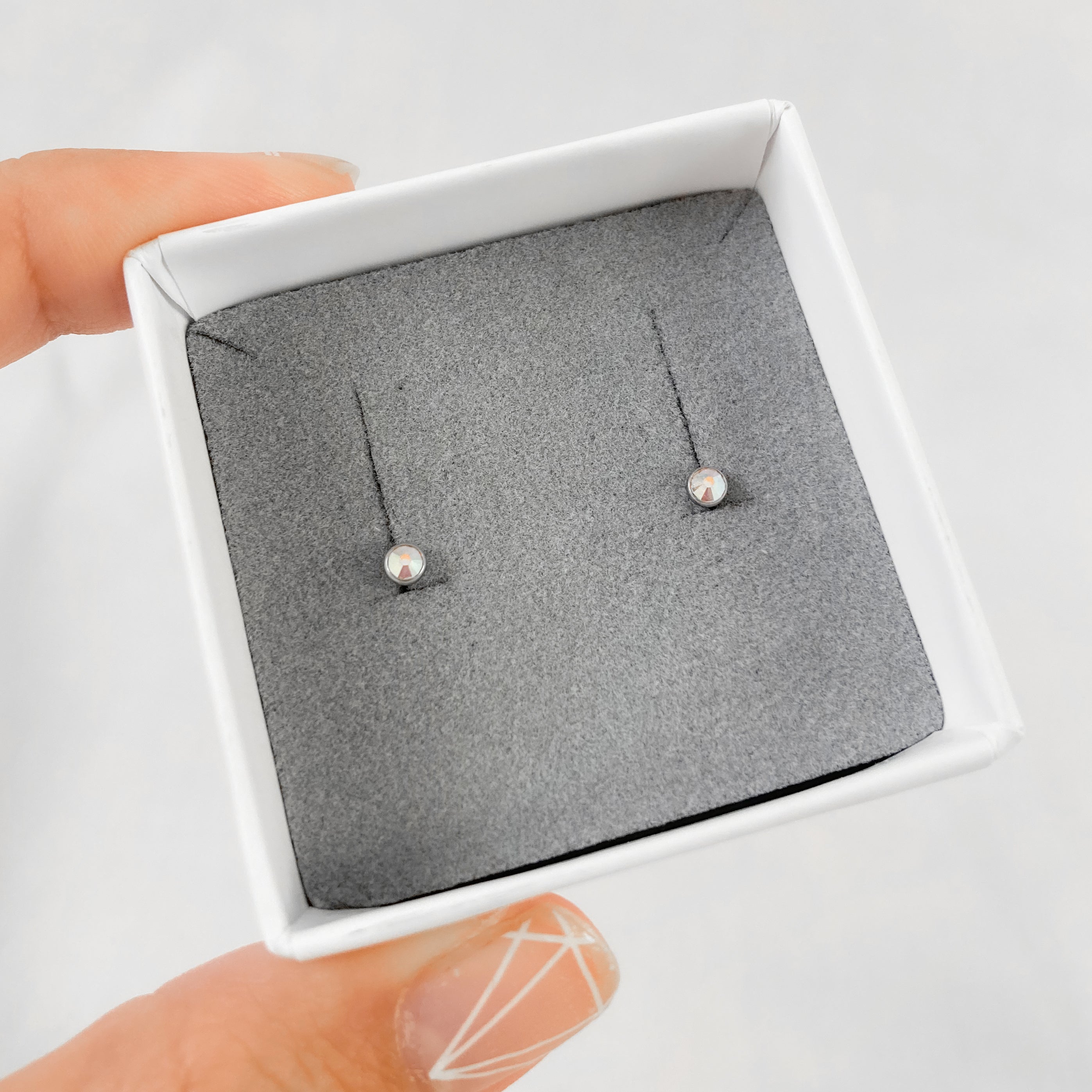 Disco AB Sparkle Piercing in Silver | UMIRA Jewellery